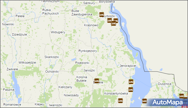 mapa Jodeliszki, Jodeliszki na mapie Targeo