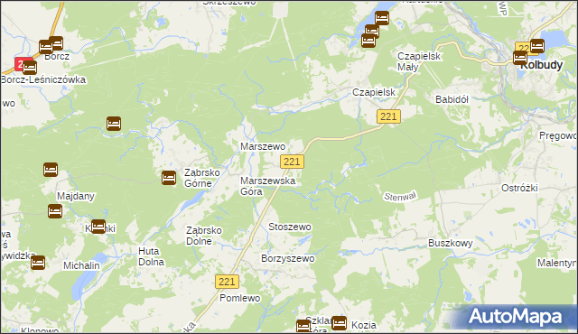 mapa Jodłowno, Jodłowno na mapie Targeo