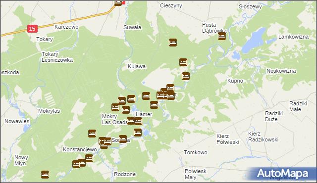 mapa Józefat gmina Golub-Dobrzyń, Józefat gmina Golub-Dobrzyń na mapie Targeo