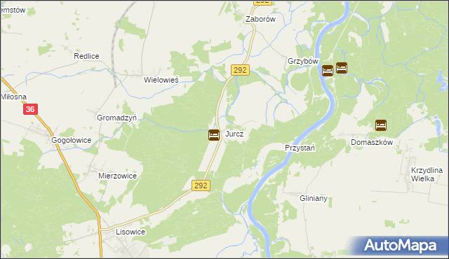 mapa Jurcz, Jurcz na mapie Targeo