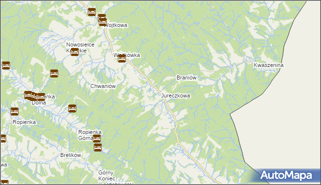 mapa Jureczkowa, Jureczkowa na mapie Targeo