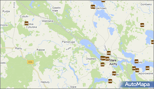 mapa Kałtki, Kałtki na mapie Targeo