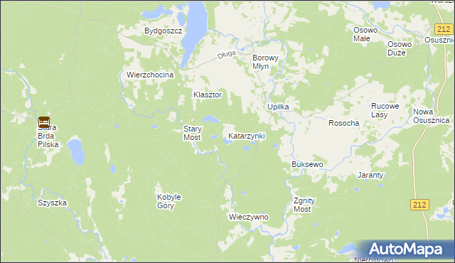 mapa Katarzynki gmina Lipnica, Katarzynki gmina Lipnica na mapie Targeo
