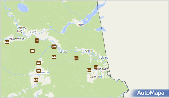 mapa Kielmin, Kielmin na mapie Targeo