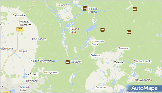 mapa Kiełpiński Most, Kiełpiński Most na mapie Targeo