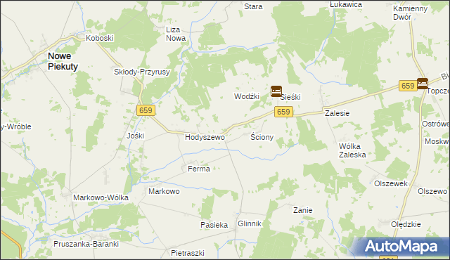 mapa Kiewłaki, Kiewłaki na mapie Targeo