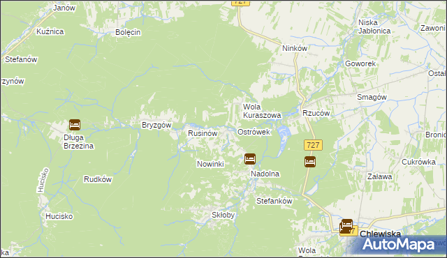 mapa Kochanów gmina Borkowice, Kochanów gmina Borkowice na mapie Targeo