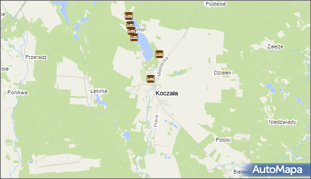 mapa Koczała, Koczała na mapie Targeo