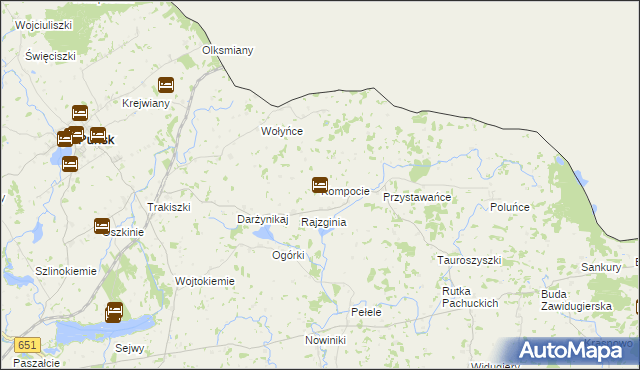 mapa Kompocie, Kompocie na mapie Targeo