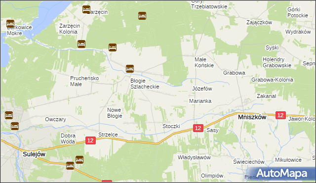 mapa Konstantynów gmina Mniszków, Konstantynów gmina Mniszków na mapie Targeo