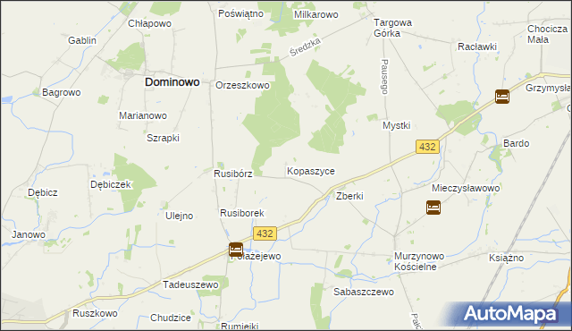 mapa Kopaszyce, Kopaszyce na mapie Targeo