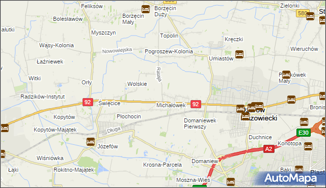 mapa Koprki, Koprki na mapie Targeo