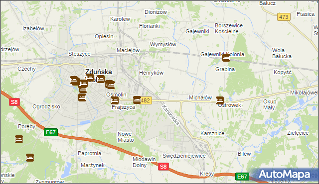 mapa Krobanówek, Krobanówek na mapie Targeo
