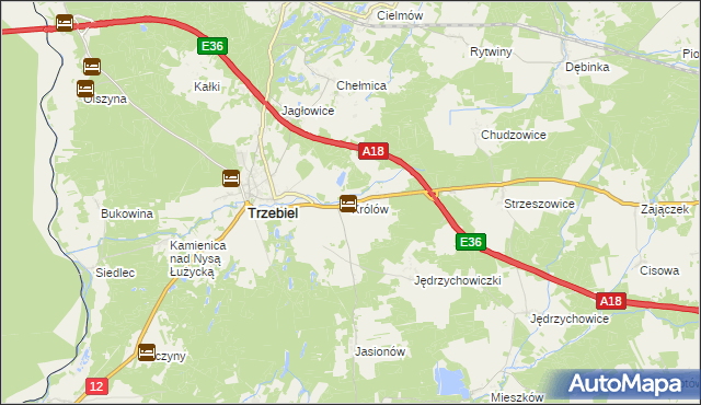 mapa Królów, Królów na mapie Targeo