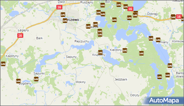 mapa Krupoliny, Krupoliny na mapie Targeo