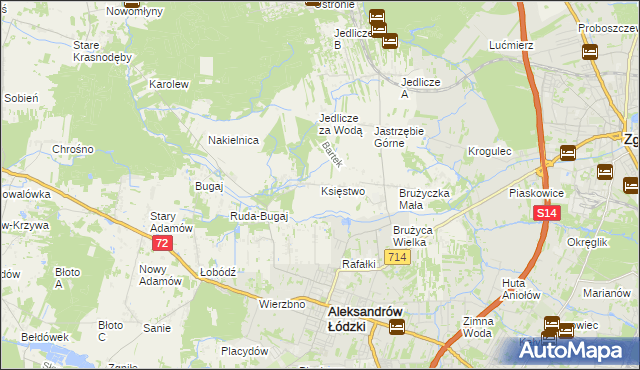 mapa Księstwo, Księstwo na mapie Targeo