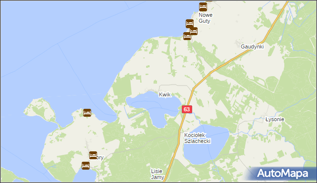 mapa Kwik, Kwik na mapie Targeo