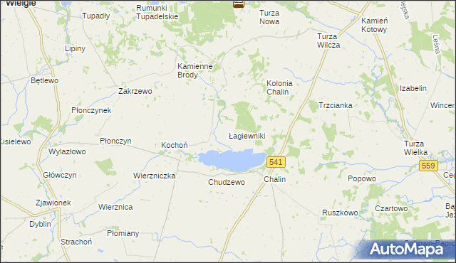 mapa Łagiewniki gmina Dobrzyń nad Wisłą, Łagiewniki gmina Dobrzyń nad Wisłą na mapie Targeo