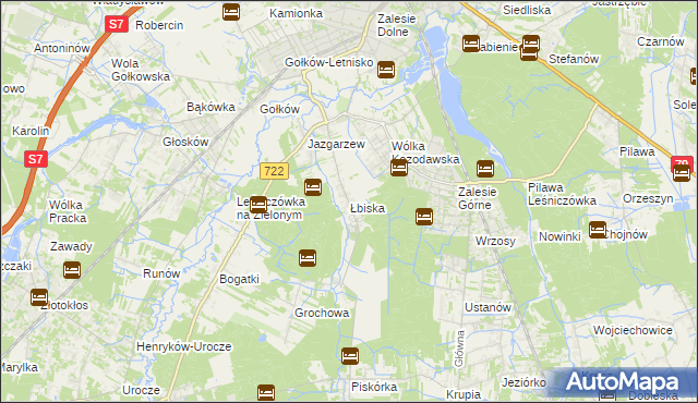 mapa Łbiska, Łbiska na mapie Targeo