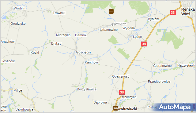 mapa Ligota Wielka gmina Pawłowiczki, Ligota Wielka gmina Pawłowiczki na mapie Targeo