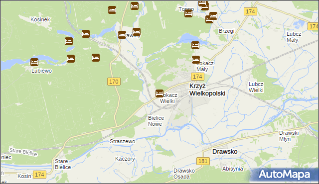 mapa Łokacz Wielki, Łokacz Wielki na mapie Targeo