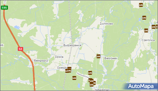 mapa Łoźnica, Łoźnica na mapie Targeo