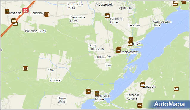 mapa Lubiaszów, Lubiaszów na mapie Targeo