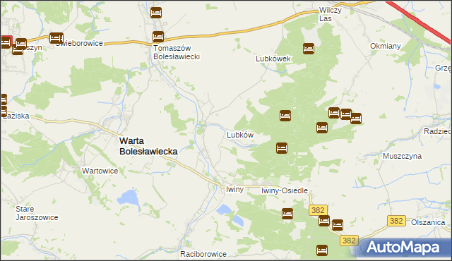 mapa Lubków, Lubków na mapie Targeo