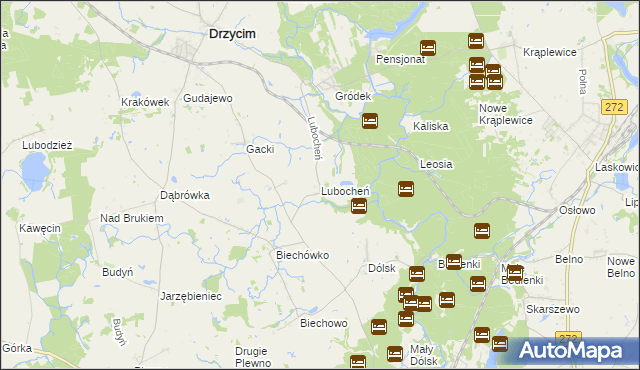 mapa Lubocheń, Lubocheń na mapie Targeo