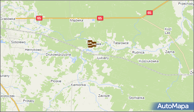 mapa Łukiany, Łukiany na mapie Targeo