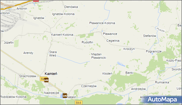 mapa Majdan Pławanicki, Majdan Pławanicki na mapie Targeo