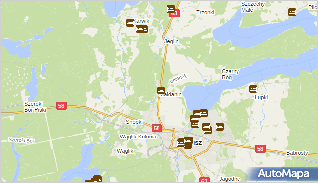 mapa Maldanin, Maldanin na mapie Targeo