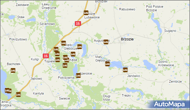 mapa Mały Głęboczek, Mały Głęboczek na mapie Targeo