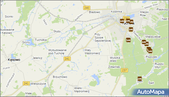 mapa Mały Mędromierz, Mały Mędromierz na mapie Targeo