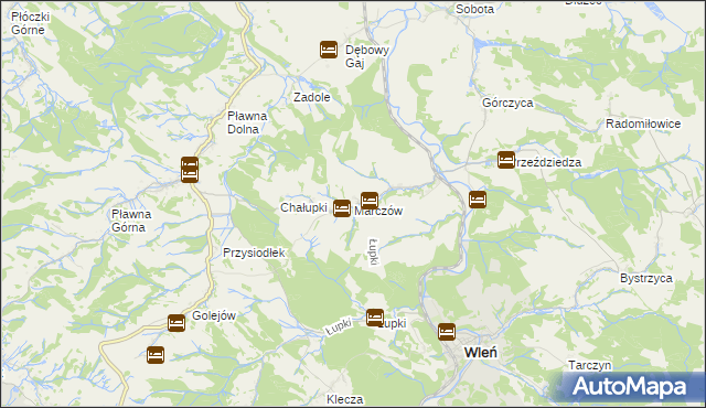 mapa Marczów, Marczów na mapie Targeo