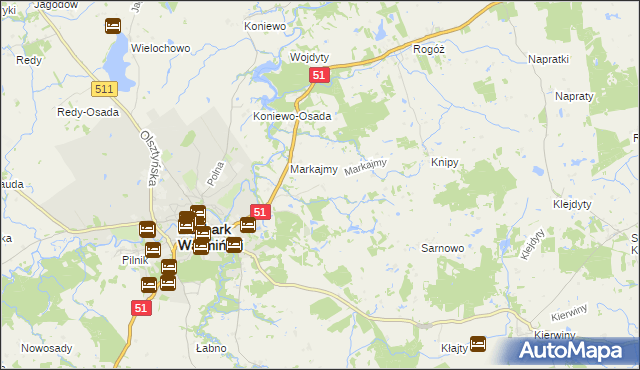 mapa Marków, Marków na mapie Targeo