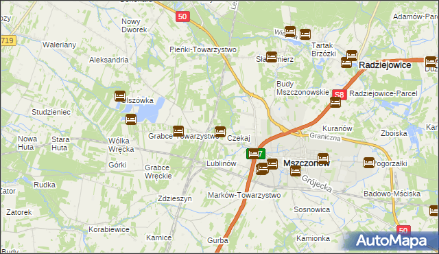 mapa Marków-Świnice, Marków-Świnice na mapie Targeo