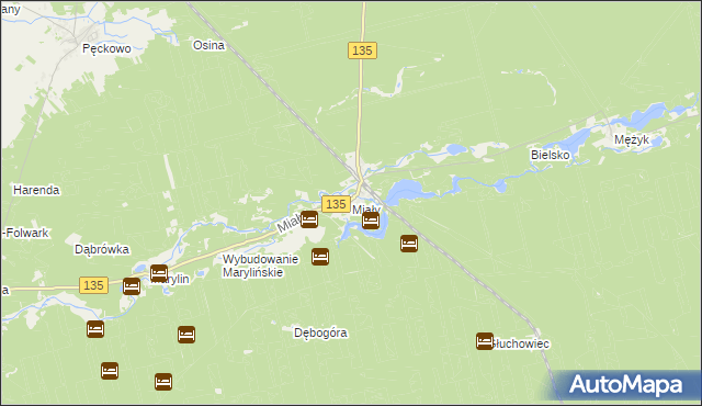 mapa Miały, Miały na mapie Targeo