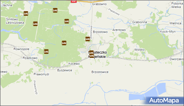 mapa Miasteczko Krajeńskie, Miasteczko Krajeńskie na mapie Targeo