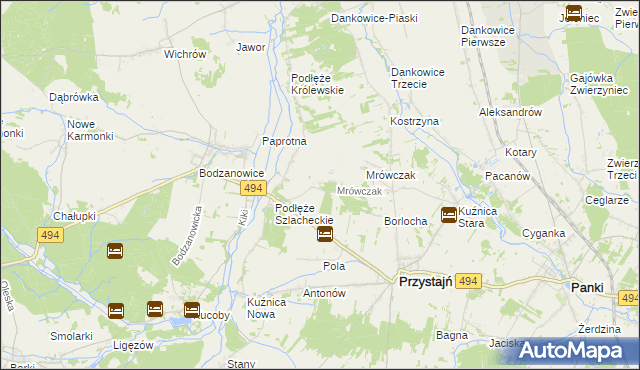 mapa Michalinów, Michalinów na mapie Targeo