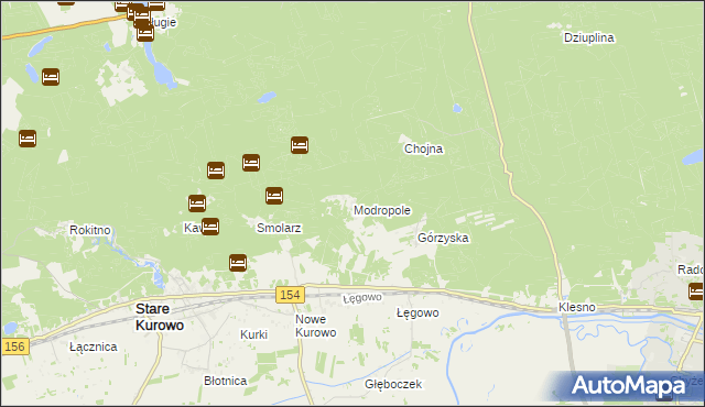 mapa Modropole, Modropole na mapie Targeo