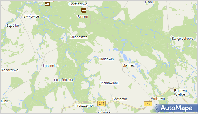 mapa Mołdawin, Mołdawin na mapie Targeo