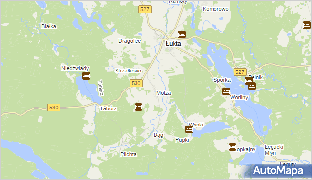 mapa Molza, Molza na mapie Targeo