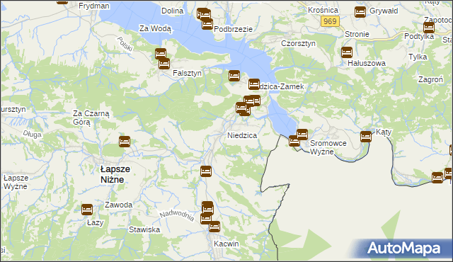 mapa Niedzica, Niedzica na mapie Targeo