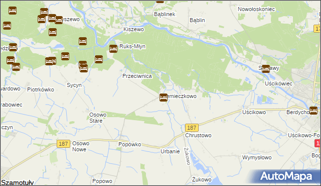 mapa Niemieczkowo, Niemieczkowo na mapie Targeo