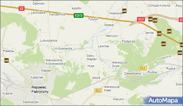 mapa Niemirów gmina Rejowiec, Niemirów gmina Rejowiec na mapie Targeo