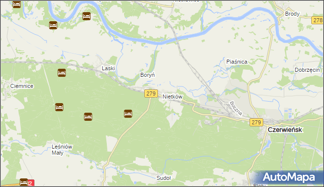 mapa Nietków, Nietków na mapie Targeo