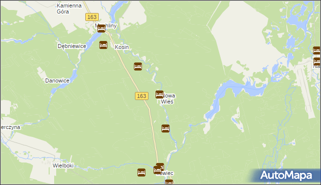 mapa Nowa Wieś gmina Czaplinek, Nowa Wieś gmina Czaplinek na mapie Targeo