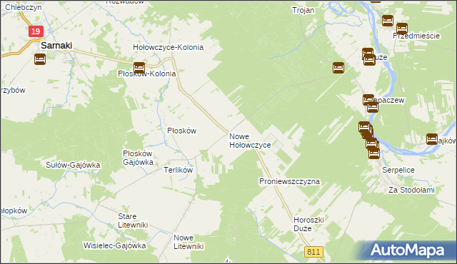 mapa Nowe Hołowczyce, Nowe Hołowczyce na mapie Targeo