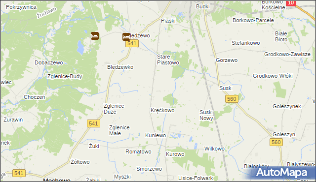 mapa Nowe Piastowo, Nowe Piastowo na mapie Targeo